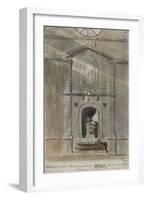 Parisian Fountains-Jean-Marie Amelin-Framed Giclee Print