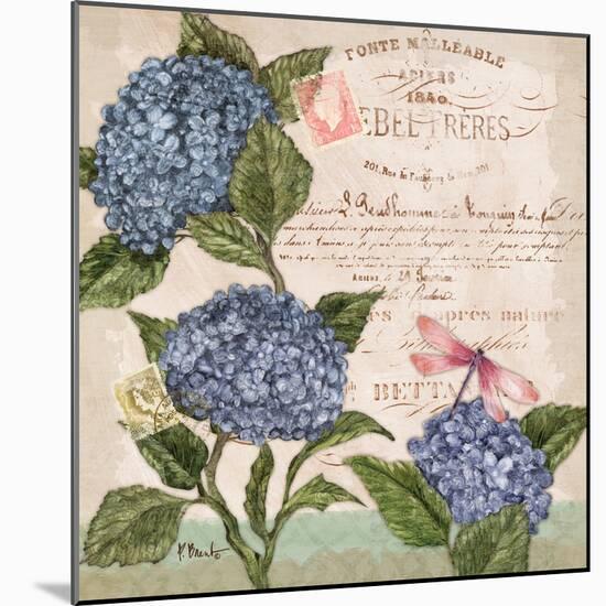 Parisian Hydrangeas I-Paul Brent-Mounted Art Print