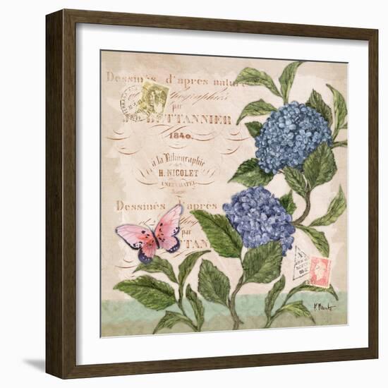 Parisian Hydrangeas II-Paul Brent-Framed Art Print