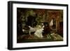 Parisian Interieur, 1877-Mihaly Munkacsy-Framed Giclee Print