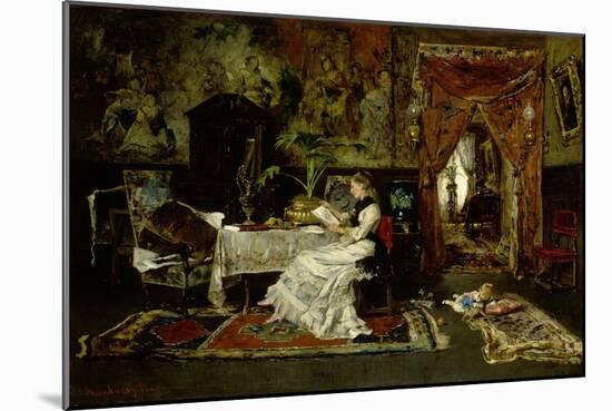 Parisian Interieur, 1877-Mihaly Munkacsy-Mounted Giclee Print