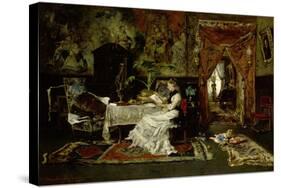 Parisian Interieur, 1877-Mihaly Munkacsy-Stretched Canvas