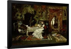 Parisian Interieur, 1877-Mihaly Munkacsy-Framed Giclee Print