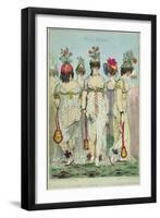 Parisian Ladies in Winter Dresses for 1800, 1799-James Gillray-Framed Giclee Print