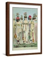 Parisian Ladies in Winter Dresses for 1800, 1799-James Gillray-Framed Giclee Print