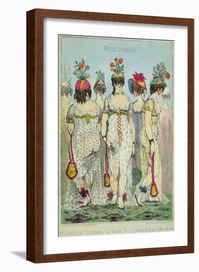 Parisian Ladies in Winter Dresses for 1800, 1799-James Gillray-Framed Giclee Print