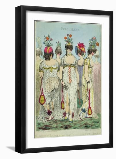 Parisian Ladies in Winter Dresses for 1800, 1799-James Gillray-Framed Giclee Print