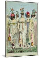 Parisian Ladies in Winter Dresses for 1800, 1799-James Gillray-Mounted Giclee Print