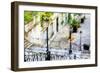 Parisian Lamppost V - In the Style of Oil Painting-Philippe Hugonnard-Framed Giclee Print