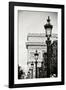 Parisian Lightposts BW I-Erin Berzel-Framed Photographic Print