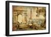 Parisian Mystery - Artwork In Retro Style-Maugli-l-Framed Art Print