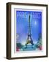 Parisian Night-Old Red Truck-Framed Giclee Print