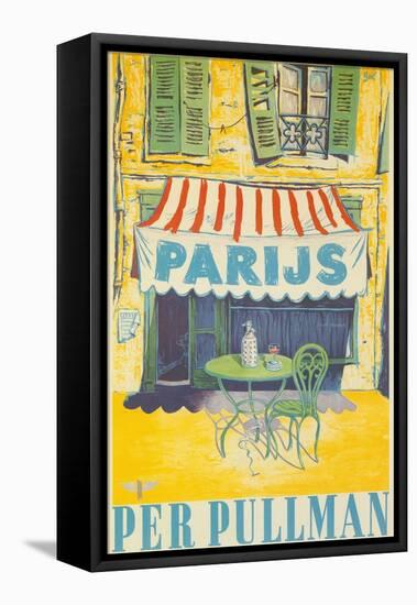 Parisian Outdoor Cafe, Per Pullman-null-Framed Stretched Canvas