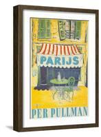 Parisian Outdoor Cafe, Per Pullman-null-Framed Art Print