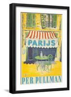 Parisian Outdoor Cafe, Per Pullman-null-Framed Art Print