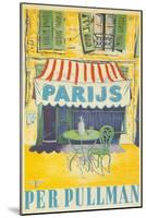 Parisian Outdoor Cafe, Per Pullman-null-Mounted Giclee Print