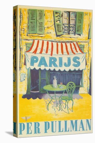 Parisian Outdoor Cafe, Per Pullman-null-Stretched Canvas