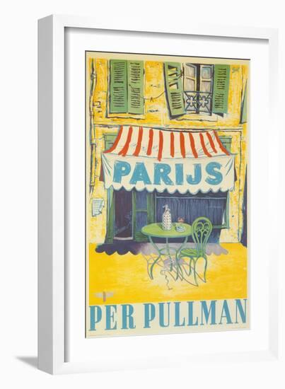 Parisian Outdoor Cafe, Per Pullman-null-Framed Premium Giclee Print