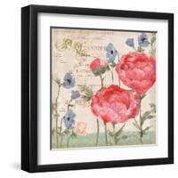 Parisian Peonies II-Paul Brent-Framed Art Print