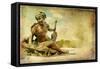 Parisian Pictures - Vintage Series-Maugli-l-Framed Stretched Canvas