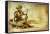 Parisian Pictures - Vintage Series-Maugli-l-Framed Stretched Canvas