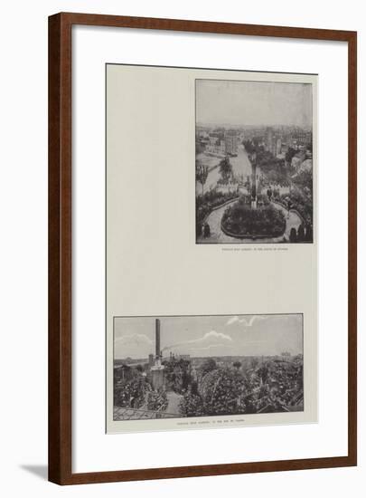 Parisian Roof Gardens-null-Framed Giclee Print