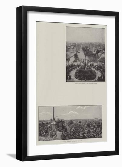 Parisian Roof Gardens-null-Framed Giclee Print