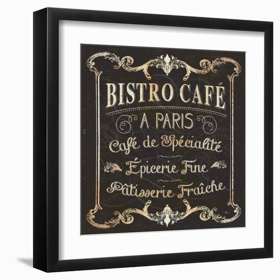 Parisian Signs Square II-Pela Design-Framed Art Print