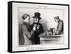 Parisian Sketches-Honore Daumier-Framed Stretched Canvas