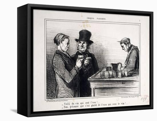 Parisian Sketches-Honore Daumier-Framed Stretched Canvas