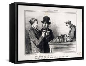 Parisian Sketches-Honore Daumier-Framed Stretched Canvas