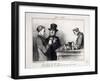 Parisian Sketches-Honore Daumier-Framed Giclee Print