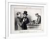 Parisian Sketches-Honore Daumier-Framed Giclee Print