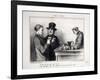 Parisian Sketches-Honore Daumier-Framed Giclee Print