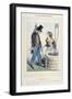 Parisian Street Jobs: the Well-Digger-Clement Pruche-Framed Giclee Print