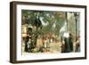 Parisian Street Scene [1]-Childe Hassam-Framed Art Print