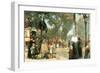 Parisian Street Scene [1]-Childe Hassam-Framed Art Print