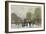 Parisian Street Scene in Winter-Luigi Loir-Framed Giclee Print