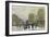 Parisian Street Scene in Winter-Luigi Loir-Framed Premium Giclee Print