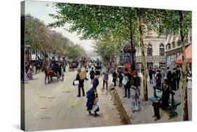 Parisian Street Scene-Jean Béraud-Stretched Canvas