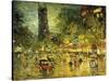 Parisian Street Scene-Konstantin A. Korovin-Stretched Canvas