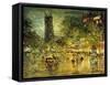 Parisian Street Scene-Konstantin Alekseevich Korovin-Framed Stretched Canvas