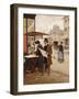 Parisian Street Scene-Francisco Miralles Y Galup-Framed Giclee Print