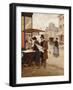 Parisian Street Scene-Francisco Miralles Y Galup-Framed Giclee Print