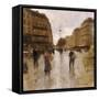 Parisian Street Scene-Luigi Loir-Framed Stretched Canvas