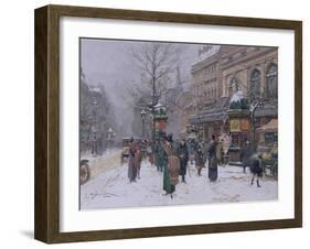 Parisian Street Scene-Eugene Galien-Laloue-Framed Giclee Print