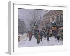 Parisian Street Scene-Eugene Galien-Laloue-Framed Giclee Print