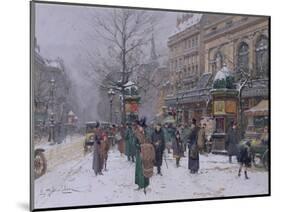 Parisian Street Scene-Eugene Galien-Laloue-Mounted Giclee Print
