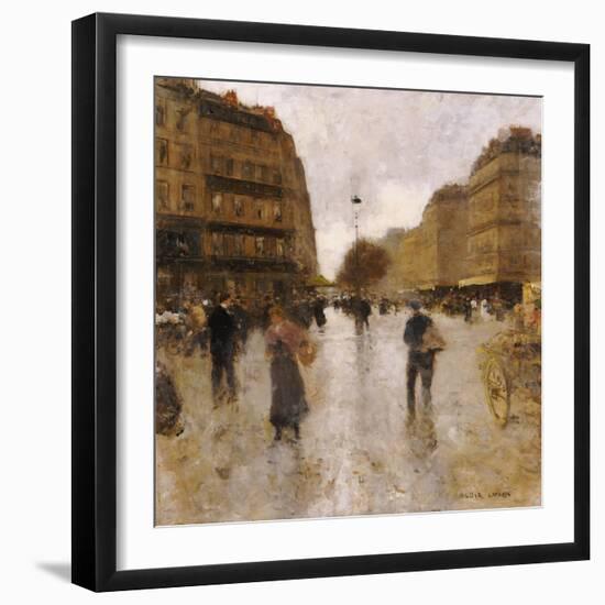 Parisian Street Scene-Luigi Loir-Framed Giclee Print