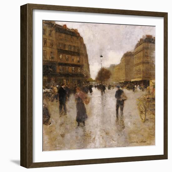 Parisian Street Scene-Luigi Loir-Framed Giclee Print